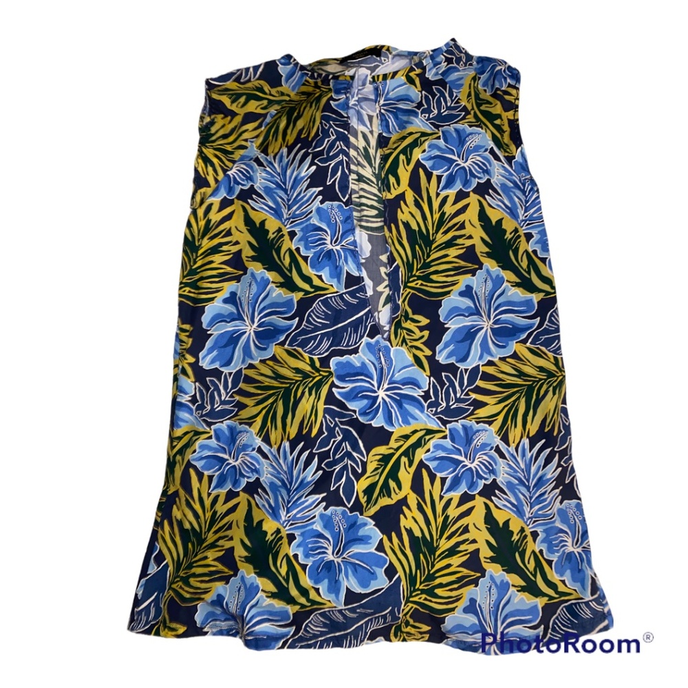 Weekend Max Mara Hawaiian Pool Dress Cover UpTunic